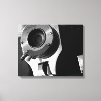 Lienzo Lente de cámara de película blanca y negra 16x20