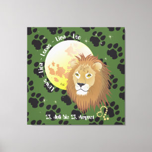 Lienzo Leo July 23 to los agosto de 22 Canvas