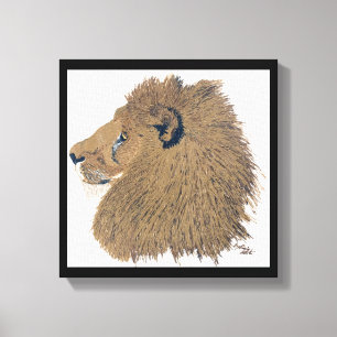 Lienzo leo, jungla