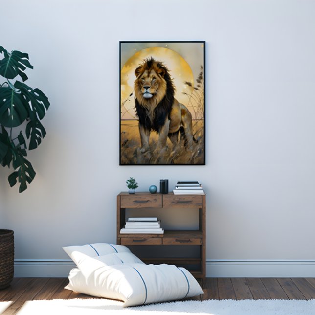 Lienzo León majestuoso (Majestic Lion Canvas Print)