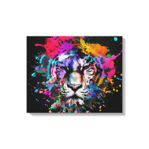 León Salpicado de Colores