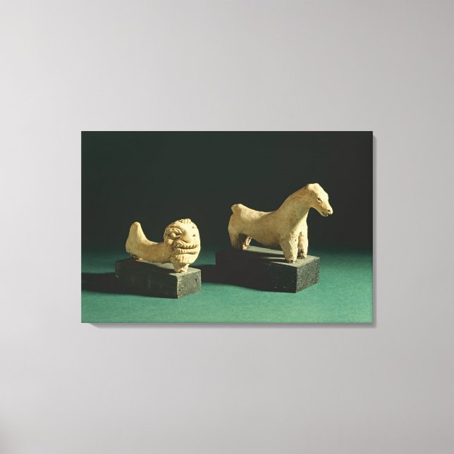 Lienzo León y caballo de Terracota, Mohenjodaro 2300-1750 (Anverso)