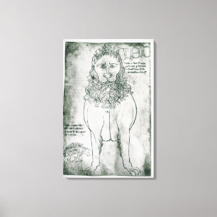 Lienzo León y puerco espín de ms Fr 19093 fol.24v