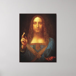 Lienzo Leonardo da Vinci 1500 Salvator Mundi Bella Artes