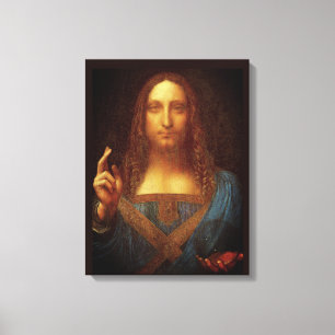 Lienzo Leonardo da Vinci 1500 Salvator Mundi Bella Artes 
