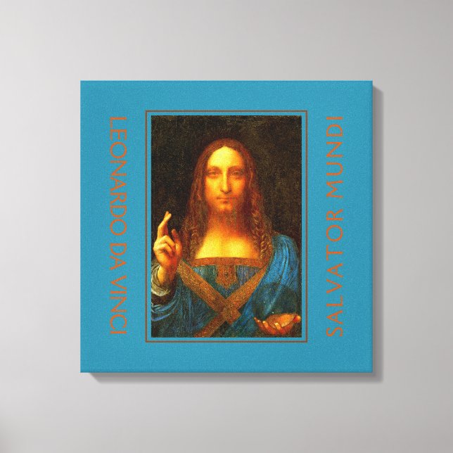 Lienzo LEONARDO DA VINCI SALVATOR MUNDI Bella Artes (Anverso)