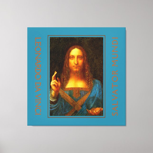 Lienzo LEONARDO DA VINCI SALVATOR MUNDI Bella Artes (Anverso)