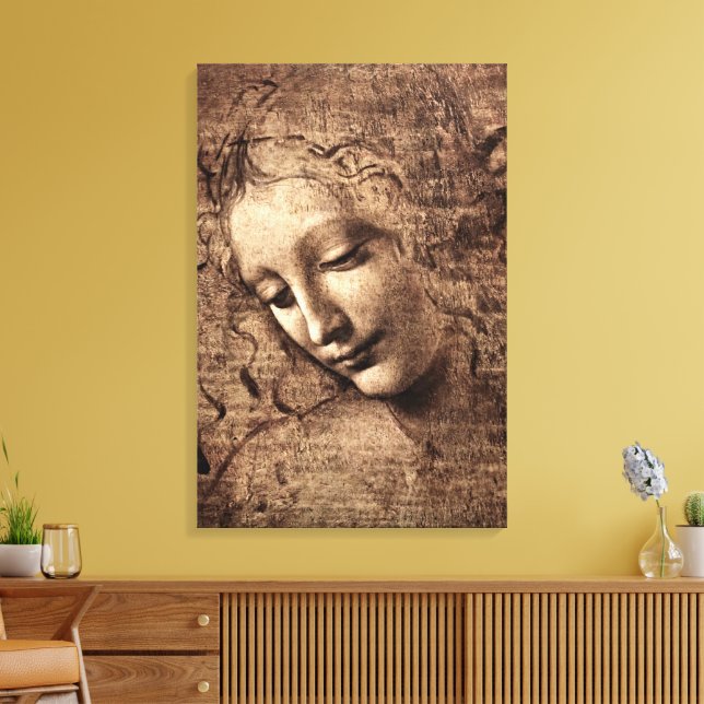 Lienzo Leonardo La Scapigliata Renaissance Canvas Art (Insitu (Sala de estar))