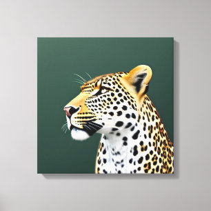 Lienzo Leopard Ilustracion Art
