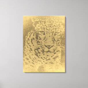 Lienzo Leopard Portrait Vintage