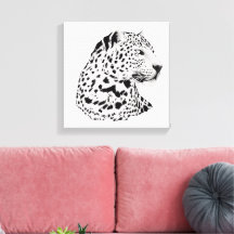 Leopardo de la jungla Animales Stretched Canvas Pr