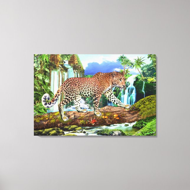 LIENZO LEOPARDO DEL CONGO (Anverso)