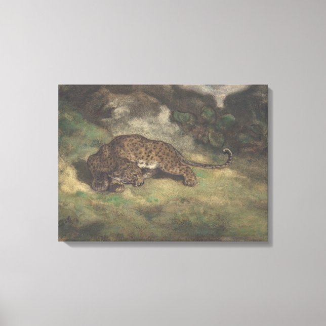 Lienzo Leopardo y serpiente (Anverso)