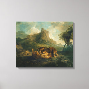 Lienzo Leopardos de George Stubbs el   en el juego,
