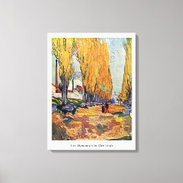 Lienzo Les Alyscamps por Van Gogh. Paisaje otoñal