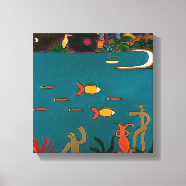 Lienzo Les Trésors Romaines au Fond de la Mer (Anverso)