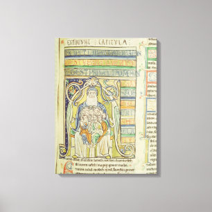 Lienzo Letra "A" de Historiated que representa las
