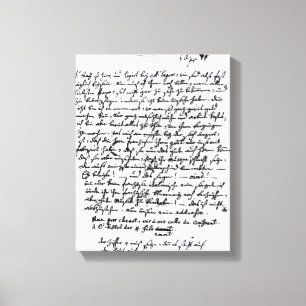 Lienzo Letra de Mozart a su padre, el 5 de abril