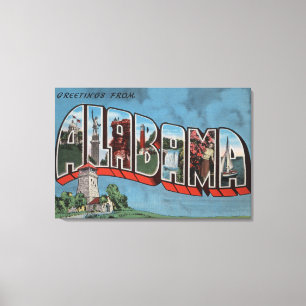 Lienzo Letra grande (azul) ScenesAlabama de Alabama