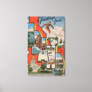 Lienzo Letra grande ScenesIdaho de Idaho (esquí)