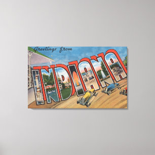 Lienzo Letra grande ScenesIndiana de Indiana (Racecar)