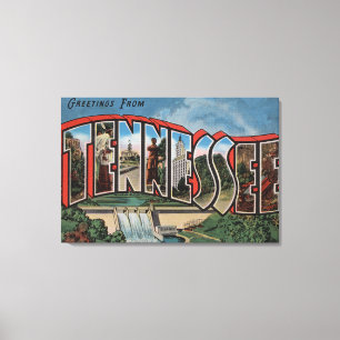 Lienzo Letra grande ScenesTennessee de Tennessee (presa)