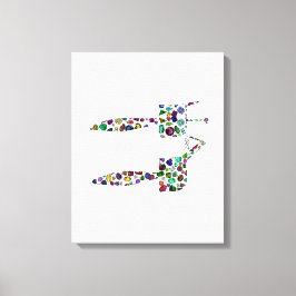 Lienzo Letra hebrea 'CHET'