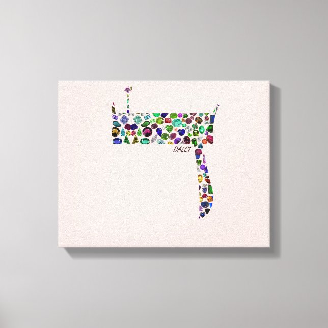 Lienzo Letra hebrea dALET (Anverso)