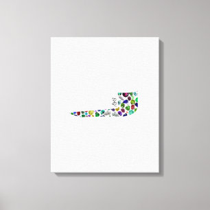 Lienzo Letra hebrea vAV