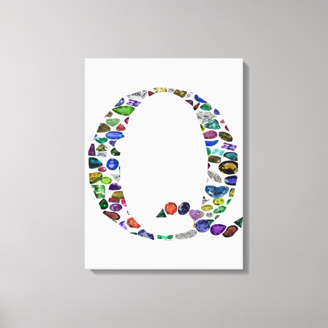 Lienzo Letra inicial Q (Anverso)