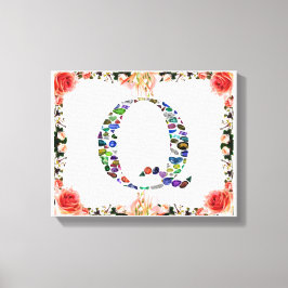 Lienzo Letra inicial Q