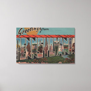 Lienzo Letra pensilvaniaEscenas de letras grandesPensilva