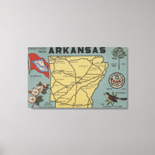 Lienzo Letra ScenesArkansas 2 de ArkansasLarge