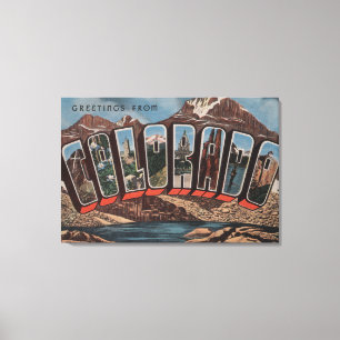 Lienzo Letra ScenesColorado de ColoradoLarge