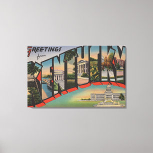 Lienzo Letra ScenesKentucky de KentuckyLarge