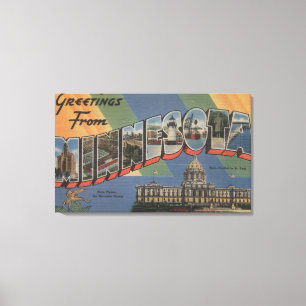 Lienzo Letra ScenesMinnesota de MinnesotaLarge