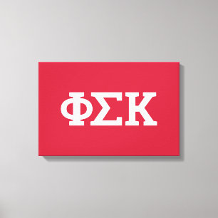 Lienzo Letras de Phi Sigma Kappa
