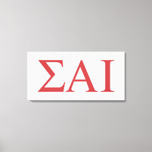 Lienzo Letras griegas de Sigma Alpha Iota