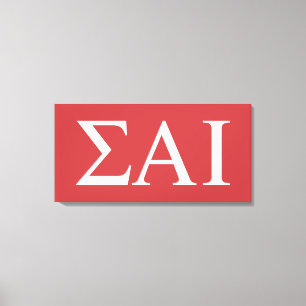 Lienzo Letras griegas de Sigma Alpha Iota