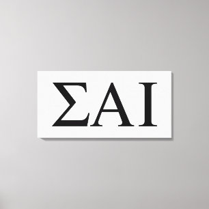 Lienzo Letras griegas de Sigma Alpha Iota