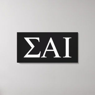 Lienzo Letras griegas de Sigma Alpha Iota