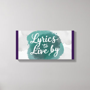 Lienzo Letras para vivir 2