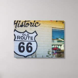 Lienzo Letrero de la Ruta 66