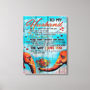 Lienzo Letter For Husband Cool Family Decoration