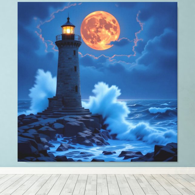 Lienzo Leuchtturm am Rande der Welt (Insitu (piso de madera))