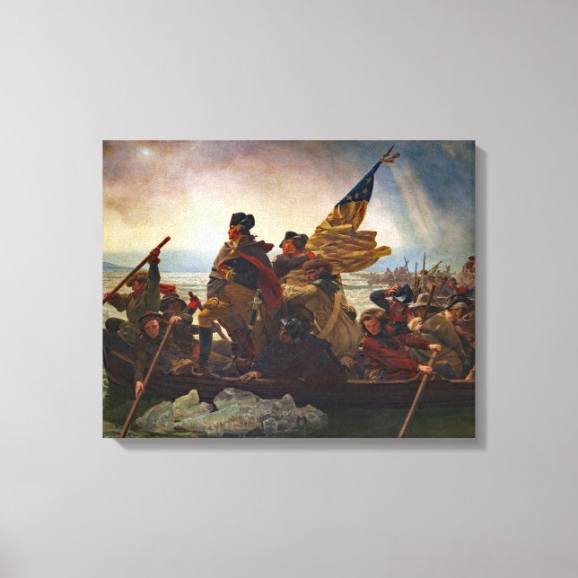 Lienzo Leutze Washington Crossing Delaware Painting (Anverso)