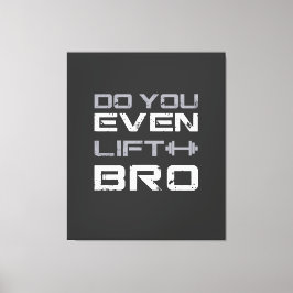 Lienzo levantamiento bro Bro Divertido Gimnasio Tipografí