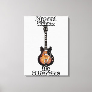 Lienzo Levántate y brilla. Es la hora de la guitarra. mar