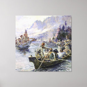 Lienzo “Lewis y Clark” de Charles M Russell