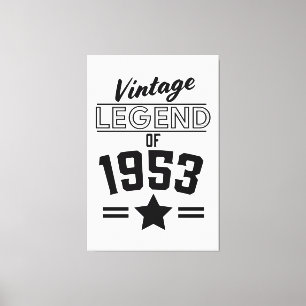 Lienzo Leyenda Vintage de 1953
